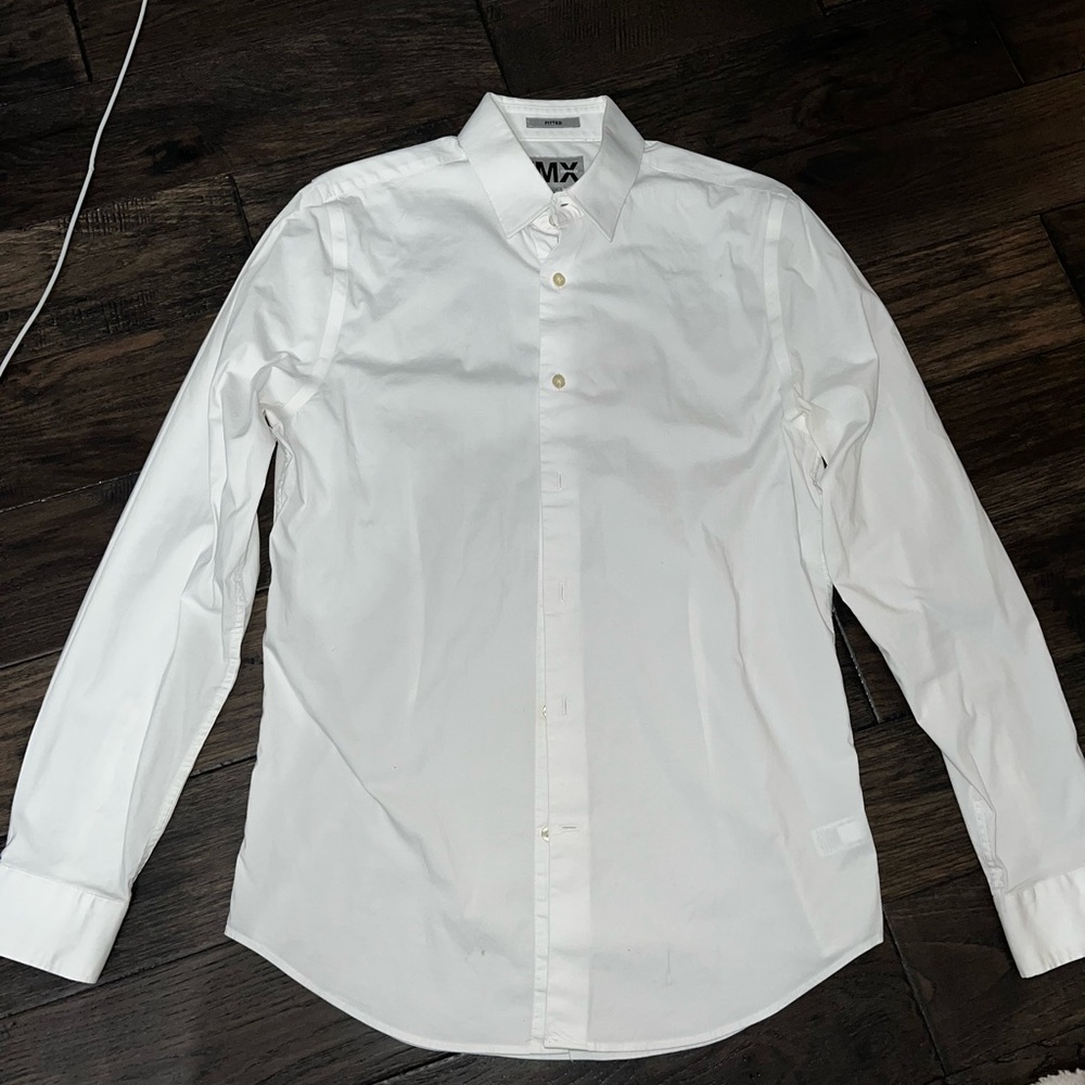 Express white fitted shirt